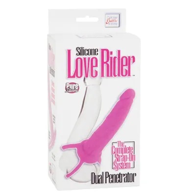 California Exotic Silicone Love Rider Dual Penetrator Pink