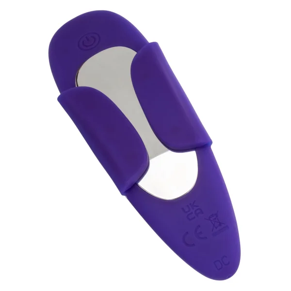 Lock-N-Play Remote Suction Rechargeable Silicone Panty Teaser With Remote By CalExotics - Purple
