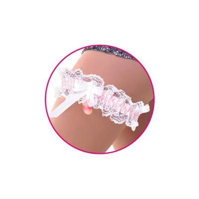 Hens Night Penis Garter White One Size