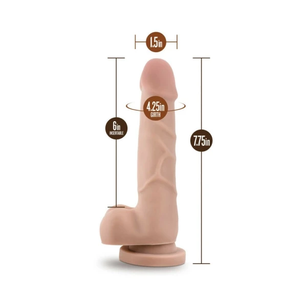 Basic 7 Realistic Dildo Suction Cup Beige