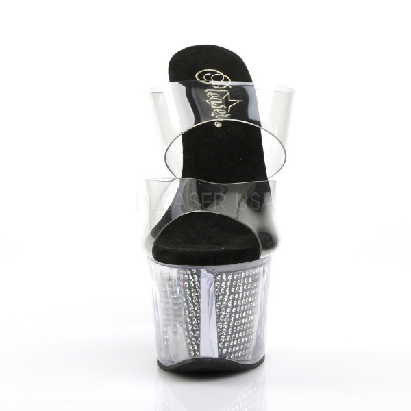 7 inches Heel, 2 3/4 inches PF Two Band Slide W/Simulated RS Filled BTM — image 6 of 8