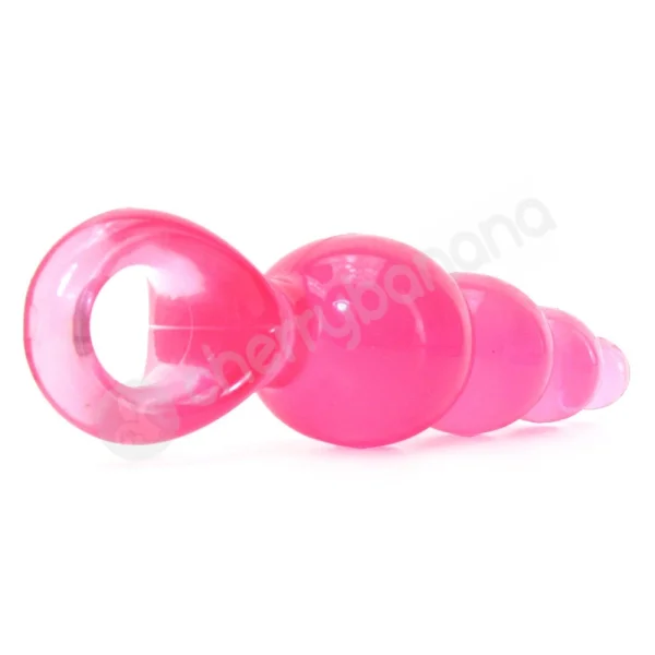 Jolie Ripples Pink Mini Butt Plug