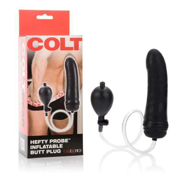 Colt Hefty Probe Inflantatable Butt Plug - Black — image 10 of 10