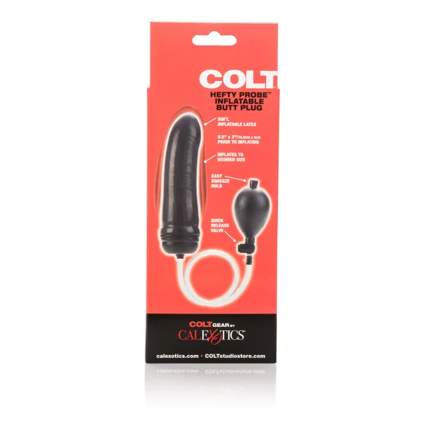 Colt Hefty Probe Inflantatable Butt Plug - Black — image 9 of 10