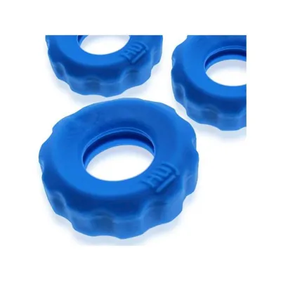 Super Huj 3 pack Cockrings Teal Ice