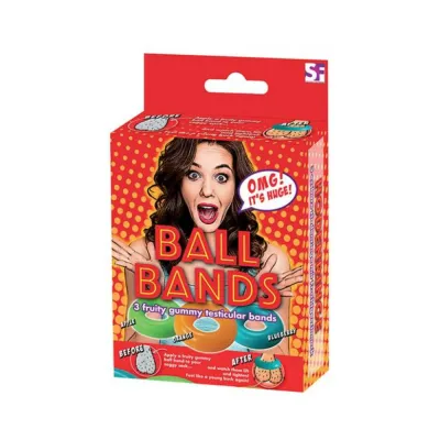 Gummy Ball Bands 3 pack Assorted Colors flavors