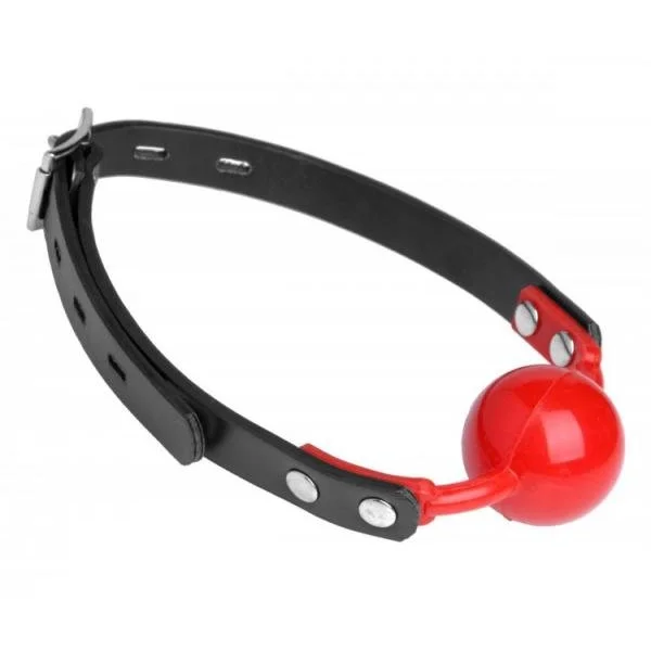 Hush Red Silicone Ball Gag Matte Finish - O/S