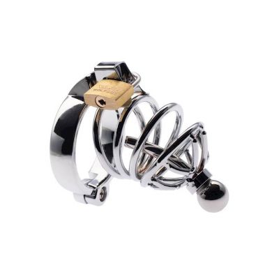 Kink Range Sounding Chastity Cage 50mm Silver 50mm