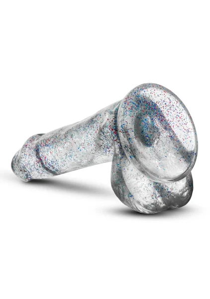 Naturally Yours - 6 Inch Glitter Cock - Sparkling Clear
