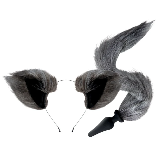 Whipsmart Furry Tales Foxtail Furry Play Set With Silicone Butt Plug & Furry Ears