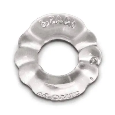 6 Pack Cockring Atomic Jock Clear
