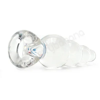 Jolie Ripples Clear Large Butt Plug