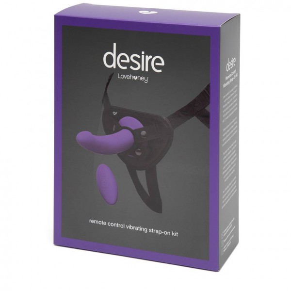 Desire Luxury Rechargeable Remote Control Vibrating Strap-On Kit