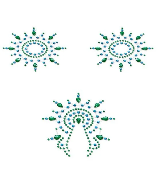 Petits Joujoux Gloria Green Nipple And Vagina Pasties