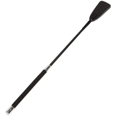 Bondara Luxe Suspense Faux Leather Slapper Riding Crop 21 Inch