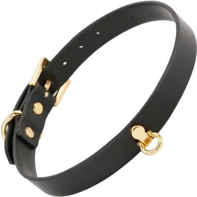 Fetish Fashion Cara Collar By NS Novelties Black Gold
