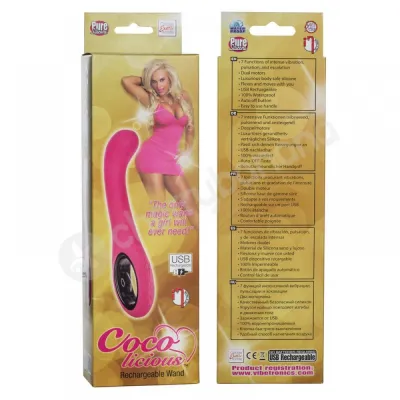 Coco Licious Pink Rechargeable Wand Vibrator