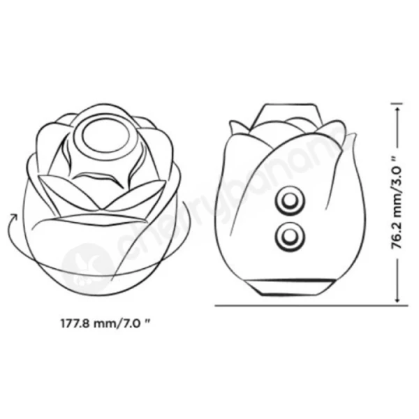 Romp Rose Limited Edition Fall In Lust Clitoral Stimulator