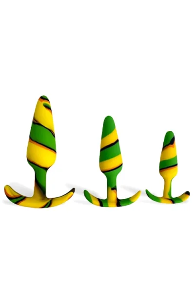 Colourful Camo Sail - 3 piece Anal Plug Training Kit