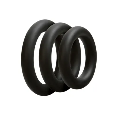 Doc Johnson Optimale 3 C Ring Set Thin Black
