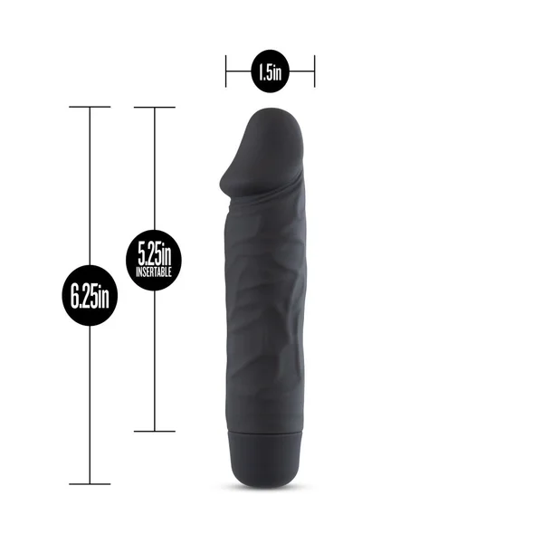 Silicone Willy's - Maverick - 6.25 Inch Vibrating Dildo - Black — image 9 of 11