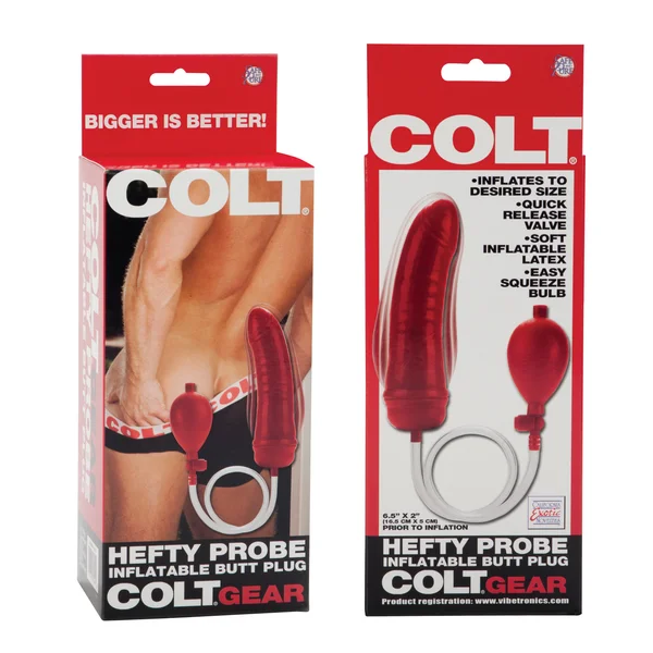 Colt Hefty Probe Inflantable Butt Plug - Red — image 16 of 18