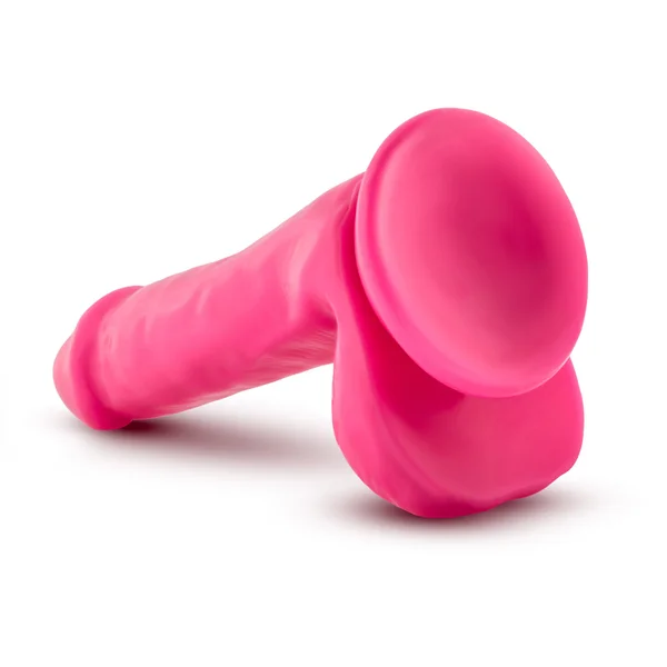 Neo - 6 Inch Dual Density Cock With Balls - Neon Pink — image 13 of 16