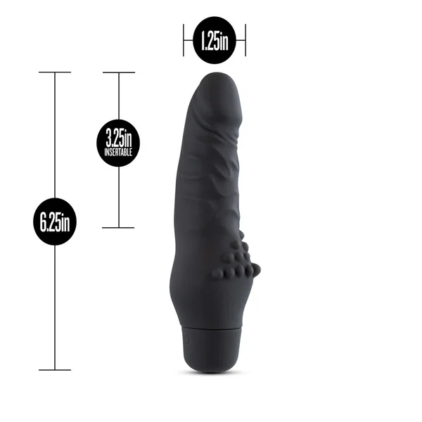 Silicone Willy's - Tex - 6.25 Inch Vibrating Dildo - Black — image 9 of 11