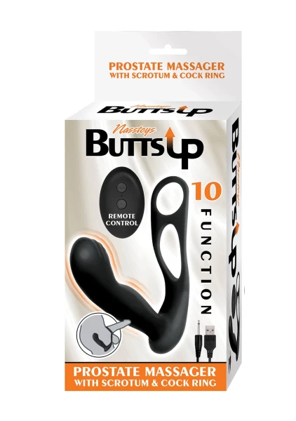 Butts Up Prostate Massager W/Scrotum & Cock Ring — image 12 of 12