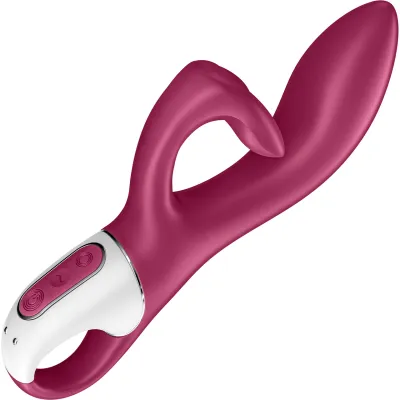 Satisfyer Embrace Me Silicone Rechargeable Flexible Dual Stimulation Vibrator Berry