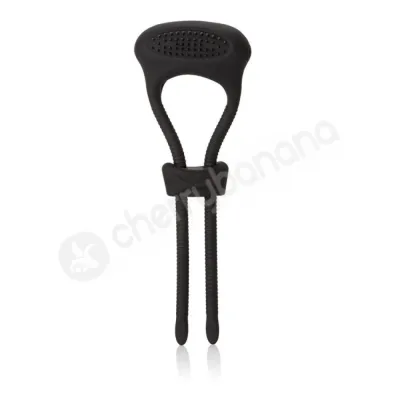 Black Silicone Ultimate Lasso Cock Ring