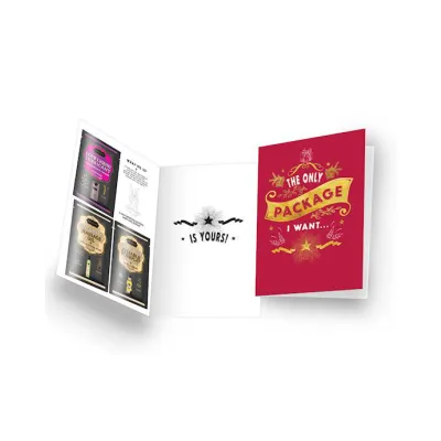 Naughty Notes Greeting Card The Only Package I Want Red