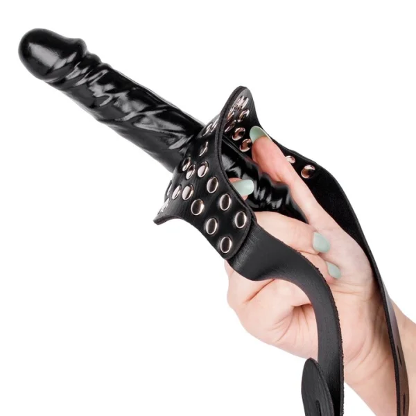 Torment Studded and Padlocked Dildo Mouth Gag – 4.5 Inch — image 5 of 5