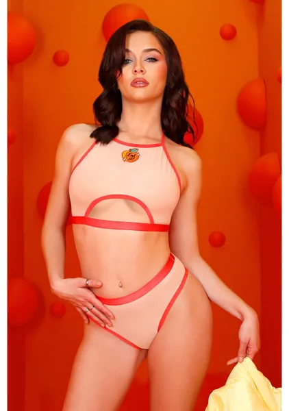 Just Peachy Halter Top and Cheeky Panty