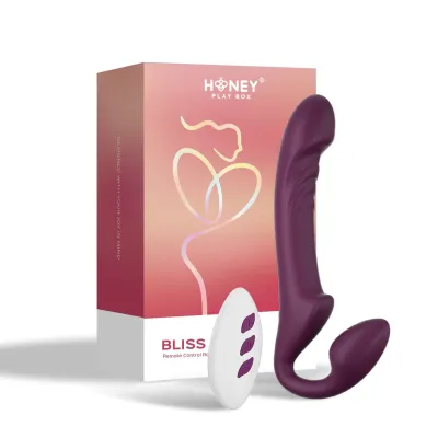 Bliss Rotating Head Strapless Strap on Red Wine