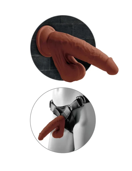 8'' 3D Cock + Swinging Balls