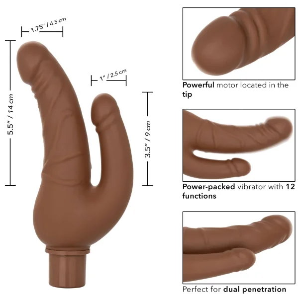 Rechargeable Power Stud Over and Under - Brown
