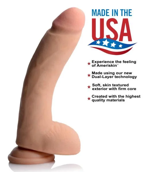 USA Cocks 10 Inches Ultra Real Dual Layer Suction Cup Dildo — image 5 of 8