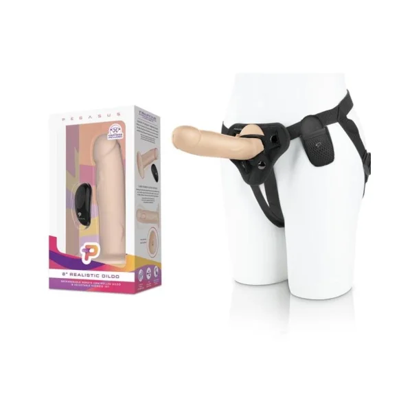 Pegasus 8" Realistic Dildo - Cream — image 9 of 11