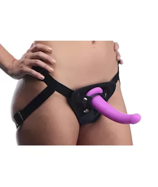 Navigator Silicone G-Spot Dildo with Harness — image 18 of 23