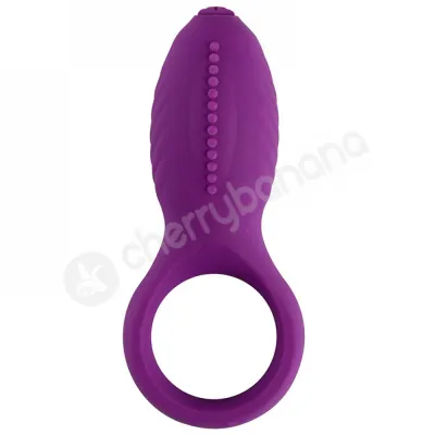 Cherry Banana Purple Rocket Vibrating Cock Ring