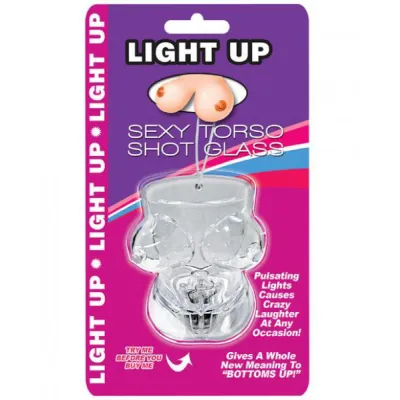 Light Up Boobie Torso Shot Glass