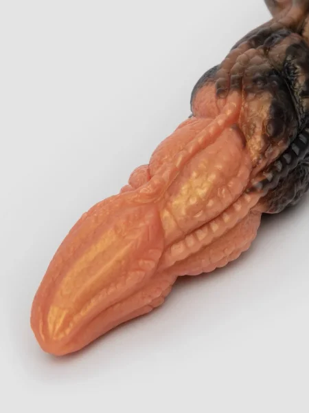 Fantasy Rippled Dragon Tentacle Silicone Dildo 6.5 Inch