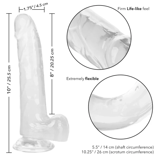 Size Queen 8 inch-20.25 Cm - Clear