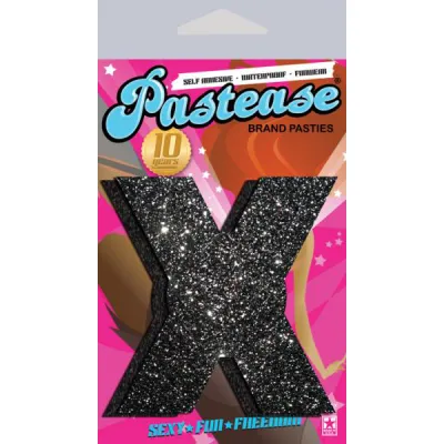 Pastease X Black Glitter Nipple Pasties