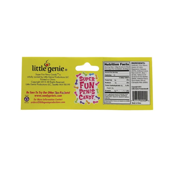 Super Fun Penis Candy, Bag Of 25