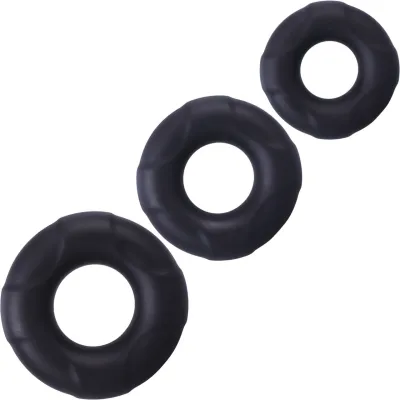 In A Bag Silicone 3 Piece C Ring Set By Doc Johnson