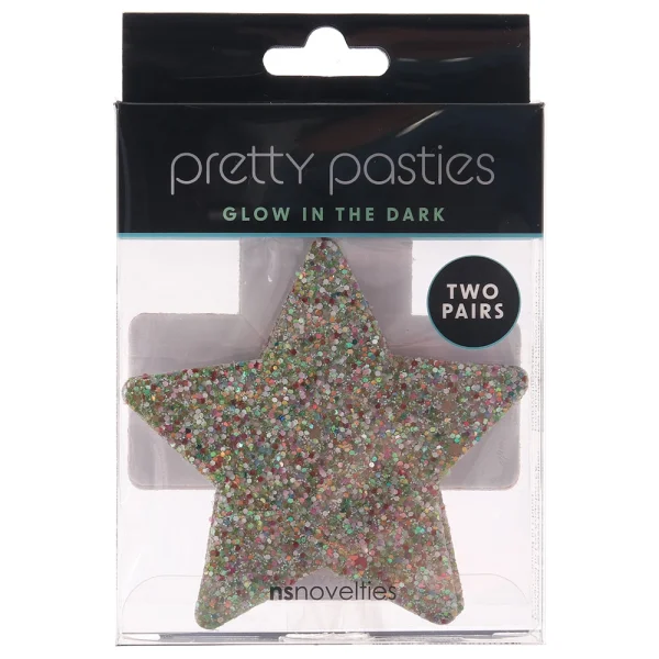 Pretty Pasties Star & Cross Glow In The Dark Set