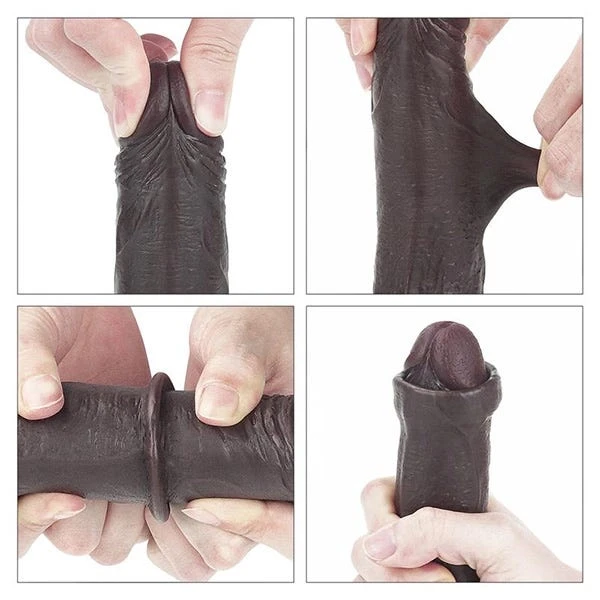 Lovetoy Sliding Skin 7-Inch Dual Layer Dong