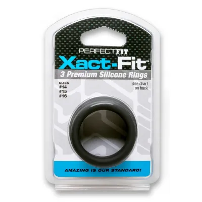 Perfect Fit Xact Fit 3 Ring Kit S M Black